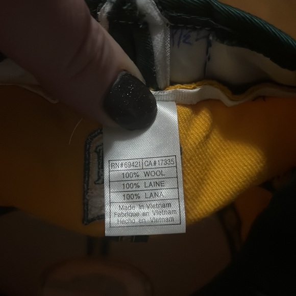 Reebok yellow and green NFL Green Bay packers hat men's size 7 3/8 - Picture 9 of 10